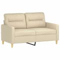 Miniatyrbillede 1 af 8: vidaXL 2-personers sofa 120 cm stof cremefarvet