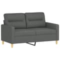 Miniatyrbillede 3 af 6: vidaXL sofasæt 2 dele med hynder stof mørkegrå