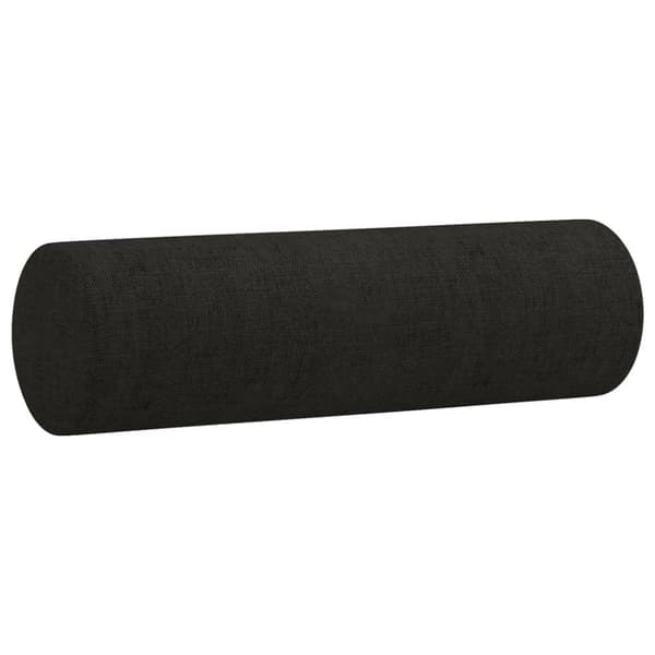 vidaXL 2-sits soffa med prydnadskuddar svart 140 cm tyg