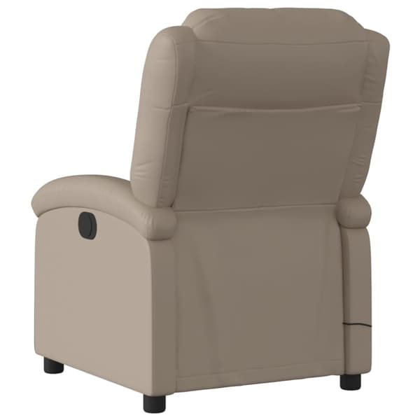 vidaXL Massagefåtölj cappuccino konstläder