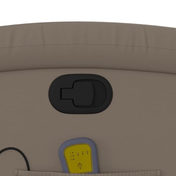 vidaXL Massagefåtölj cappuccino konstläder