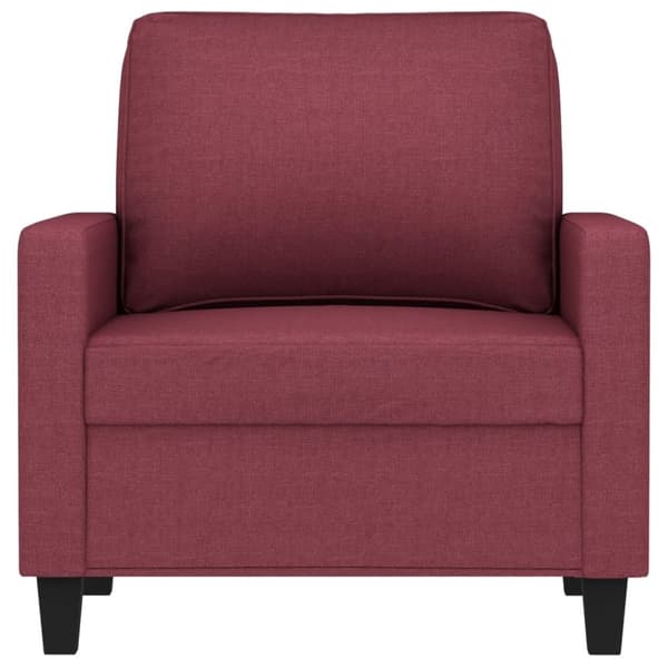 vidaXL Fåtölj vinröd 60 cm tyg