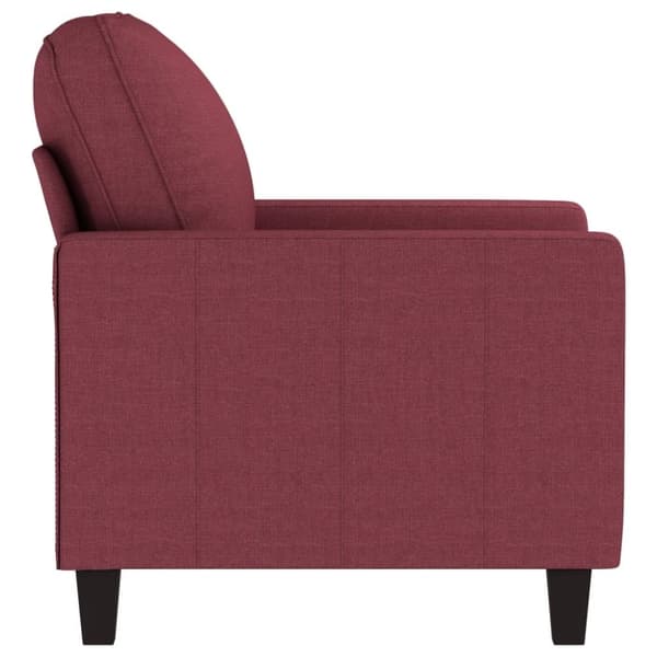 vidaXL Fåtölj vinröd 60 cm tyg