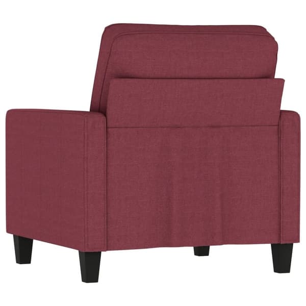vidaXL Fåtölj vinröd 60 cm tyg