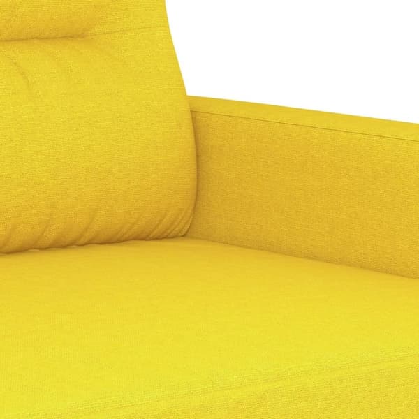 vidaXL 3-personers sofa 180 cm stof lysegul