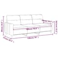 Miniatyrbillede 7 af 8: vidaXL 3-personers sofa 180 cm stof lysegul