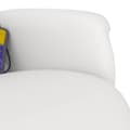 Miniatyrbild 7 av 11: vidaXL Massagefåtölj med fotstöd vit konstläder