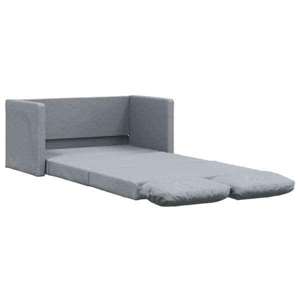 vidaXL 2-i-1 sovesofa 112x174x55 cm stof lysegrå
