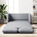 Miniatyrbillede 2 af 11: vidaXL 2-i-1 sovesofa 112x174x55 cm stof lysegrå