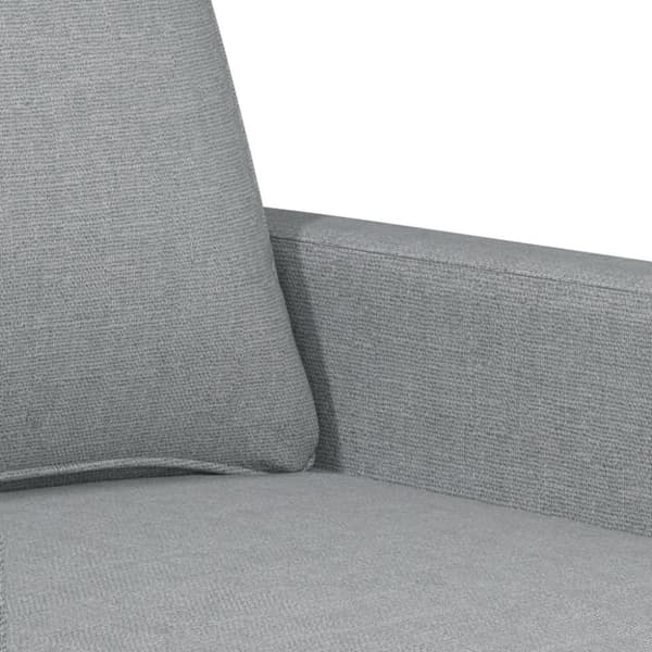 vidaXL sofasæt 3 dele med hynder stof lysegrå