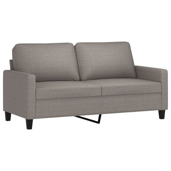 vidaXL 2-personers sofa 140 cm stof gråbrun