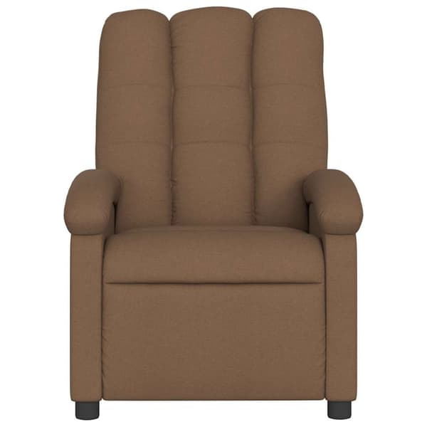 vidaXL Massagefåtölj brun tyg