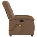 Miniatyrbild 5 av 9: vidaXL Massagefåtölj brun tyg