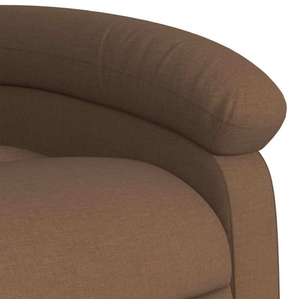 vidaXL Massagefåtölj brun tyg