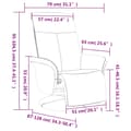 Miniatyrbild 8 av 9: vidaXL Reclinerfåtölj med fotstöd mörkgrön tyg
