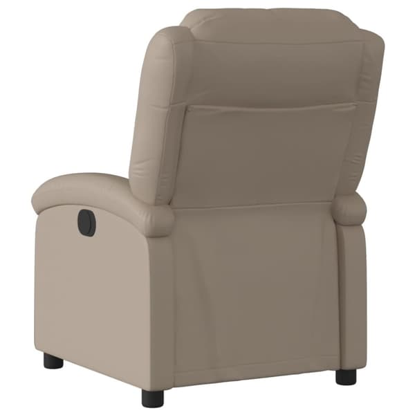 vidaXL Reclinerfåtölj cappuccino konstläder