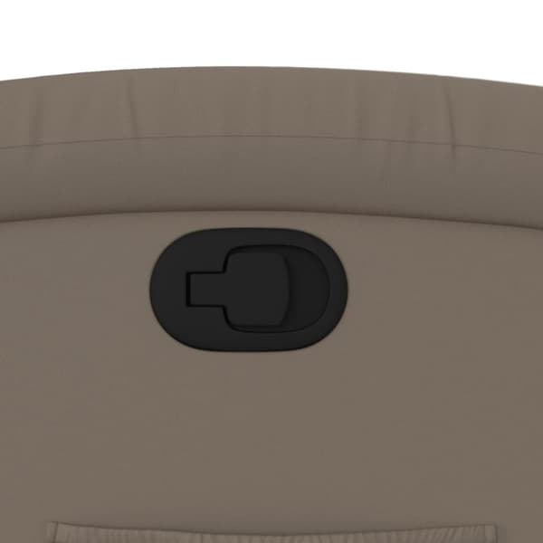 vidaXL Reclinerfåtölj cappuccino konstläder