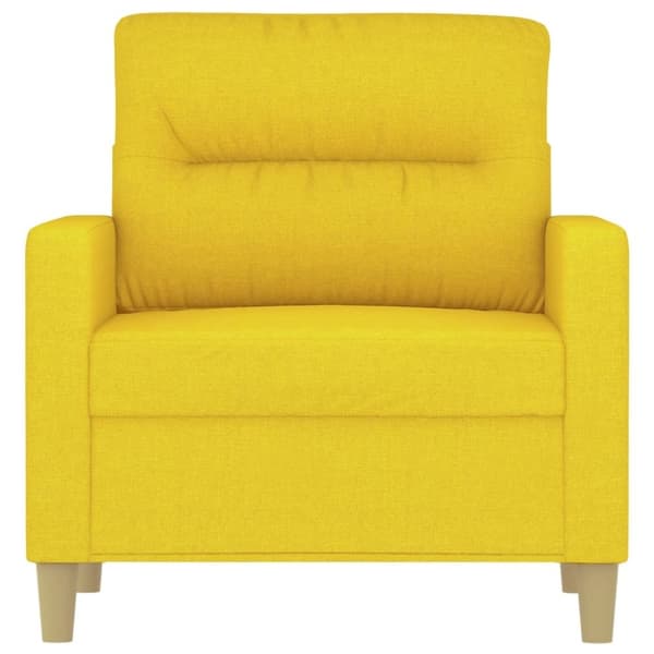 vidaXL Fåtölj ljusgul 60 cm tyg