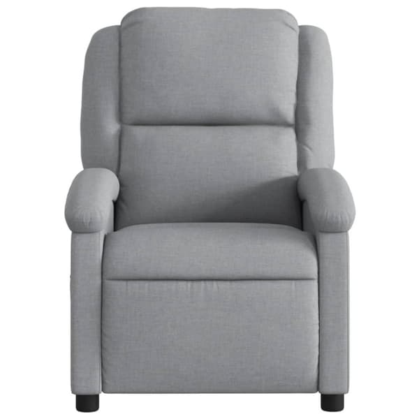 vidaXL Reclinerfåtölj ljusgrå tyg