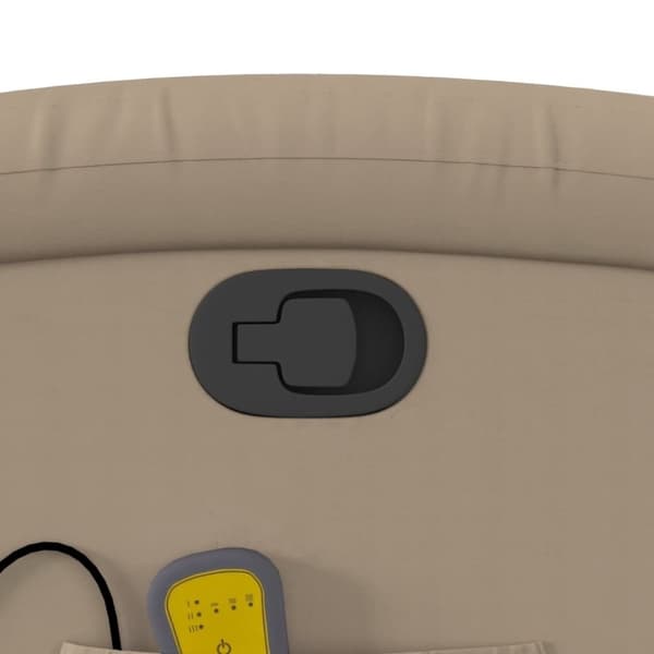 vidaXL Massagefåtölj cappuccino konstläder