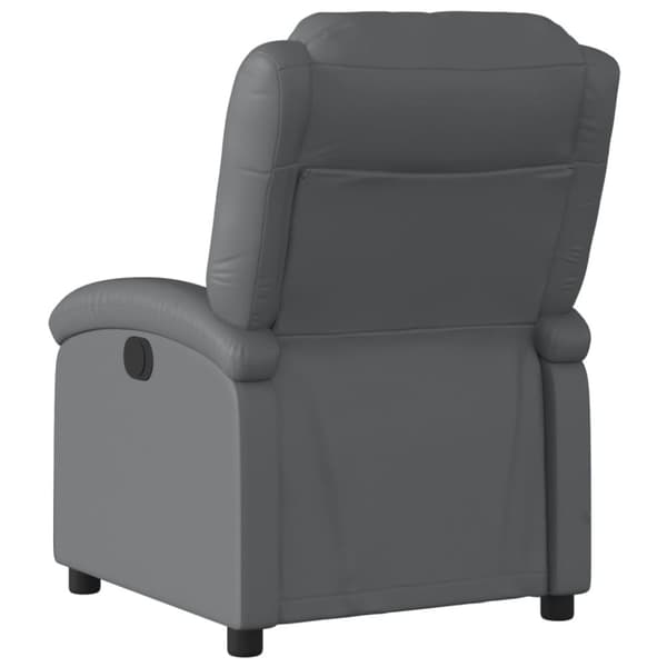 vidaXL Massagefåtölj grå konstläder
