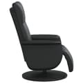 Miniatyrbild 3 av 9: vidaXL Reclinerfåtölj med fotstöd svart konstläder