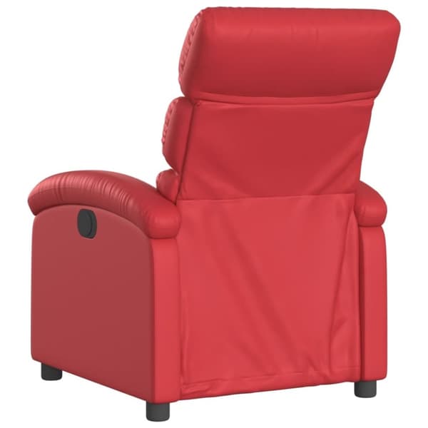 vidaXL Reclinerfåtölj röd konstläder