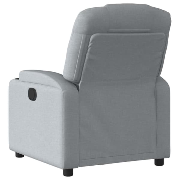 vidaXL Reclinerfåtölj ljusgrå tyg