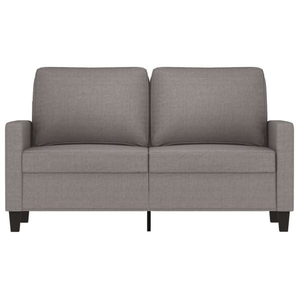 vidaXL 2-sitssoffa taupe 120 cm tyg