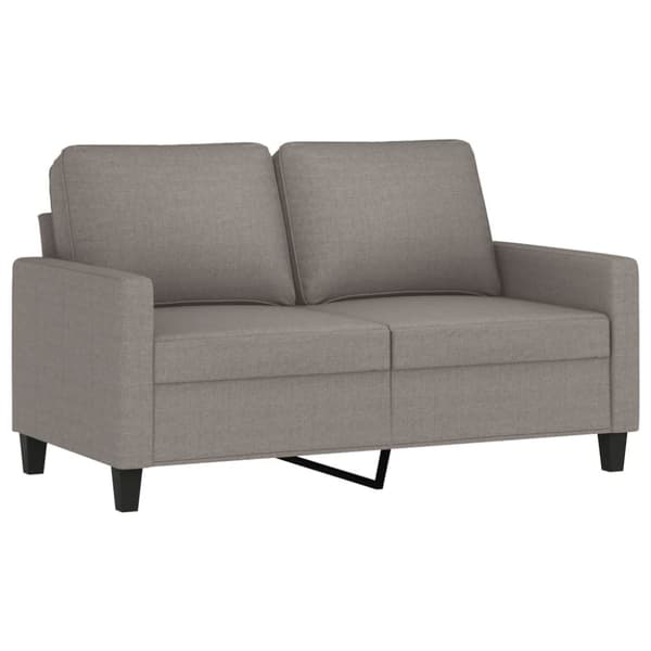 vidaXL 2-sitssoffa taupe 120 cm tyg