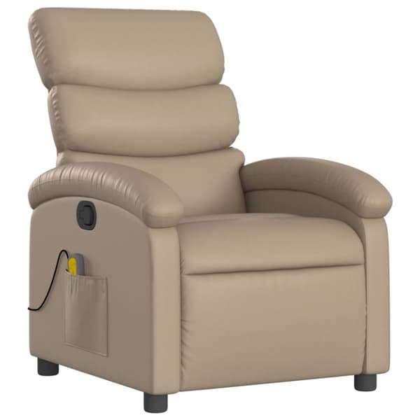 vidaXL massagestol kunstlæder cappuccino