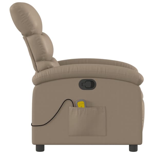 vidaXL massagestol kunstlæder cappuccino