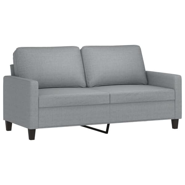 vidaXL sofasæt 3 dele med hynder stof lysegrå