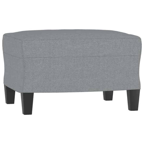 vidaXL sofasæt 3 dele med hynder stof lysegrå