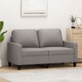 Miniatyrbillede 1 af 8: vidaXL 2-personers sofa 120 cm stof gråbrun