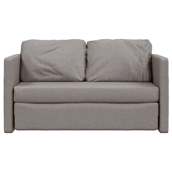 vidaXL 2-i-1 sovesofa 112x174x55 cm stof gråbrun