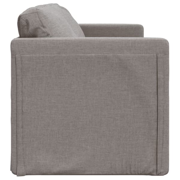 vidaXL 2-i-1 sovesofa 112x174x55 cm stof gråbrun