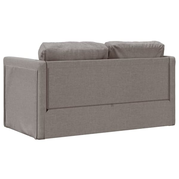 vidaXL 2-i-1 sovesofa 112x174x55 cm stof gråbrun
