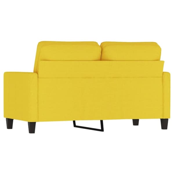 vidaXL 2-personers sofa 120 cm stof lysegul