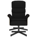 Miniatyrbild 2 av 9: vidaXL Reclinerfåtölj med fotpall svart tyg