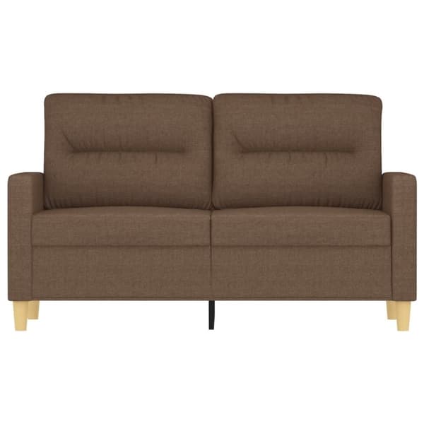 vidaXL 2-sitssoffa brun 120 cm tyg