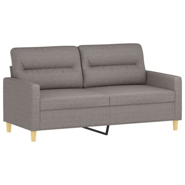 vidaXL sofasæt 3 dele med hynder stof gråbrun