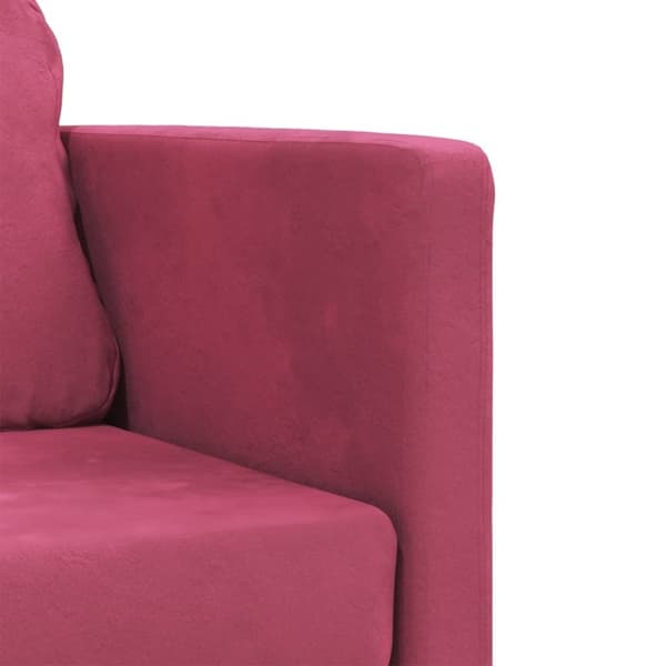 vidaXL 2-i-1 sovesofa 122x204x55 cm velour vinrød