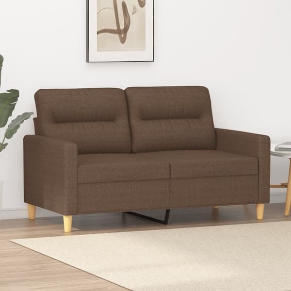 vidaXL 2-personers sofa 120 cm stof brun