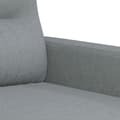 Miniatyrbillede 8 af 11: vidaXL sofasæt 3 dele med puder stof lysegrå