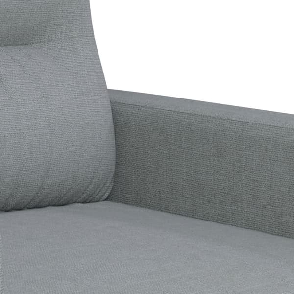 vidaXL sofasæt 3 dele med puder stof lysegrå