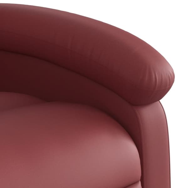 vidaXL Reclinerfåtölj vinröd konstläder