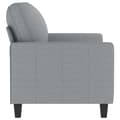 Miniatyrbillede 3 af 8: vidaXL 2-personers sofa 120 cm stof lysegrå