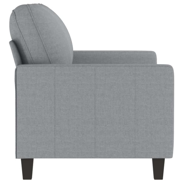 vidaXL 2-personers sofa 120 cm stof lysegrå