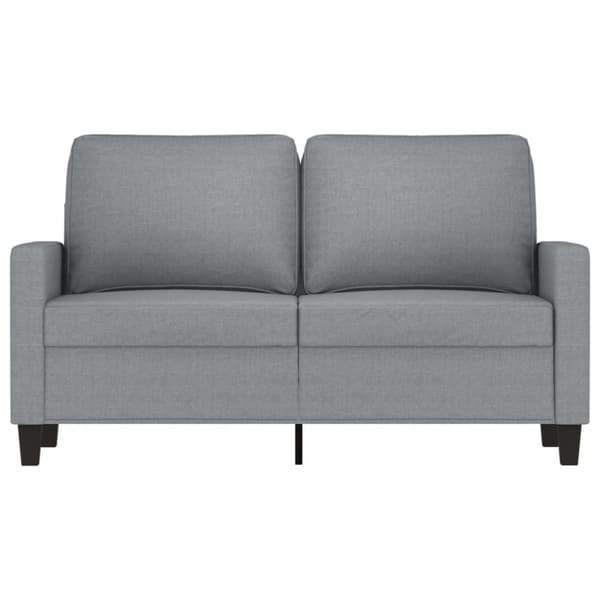 vidaXL 2-personers sofa 120 cm stof lysegrå